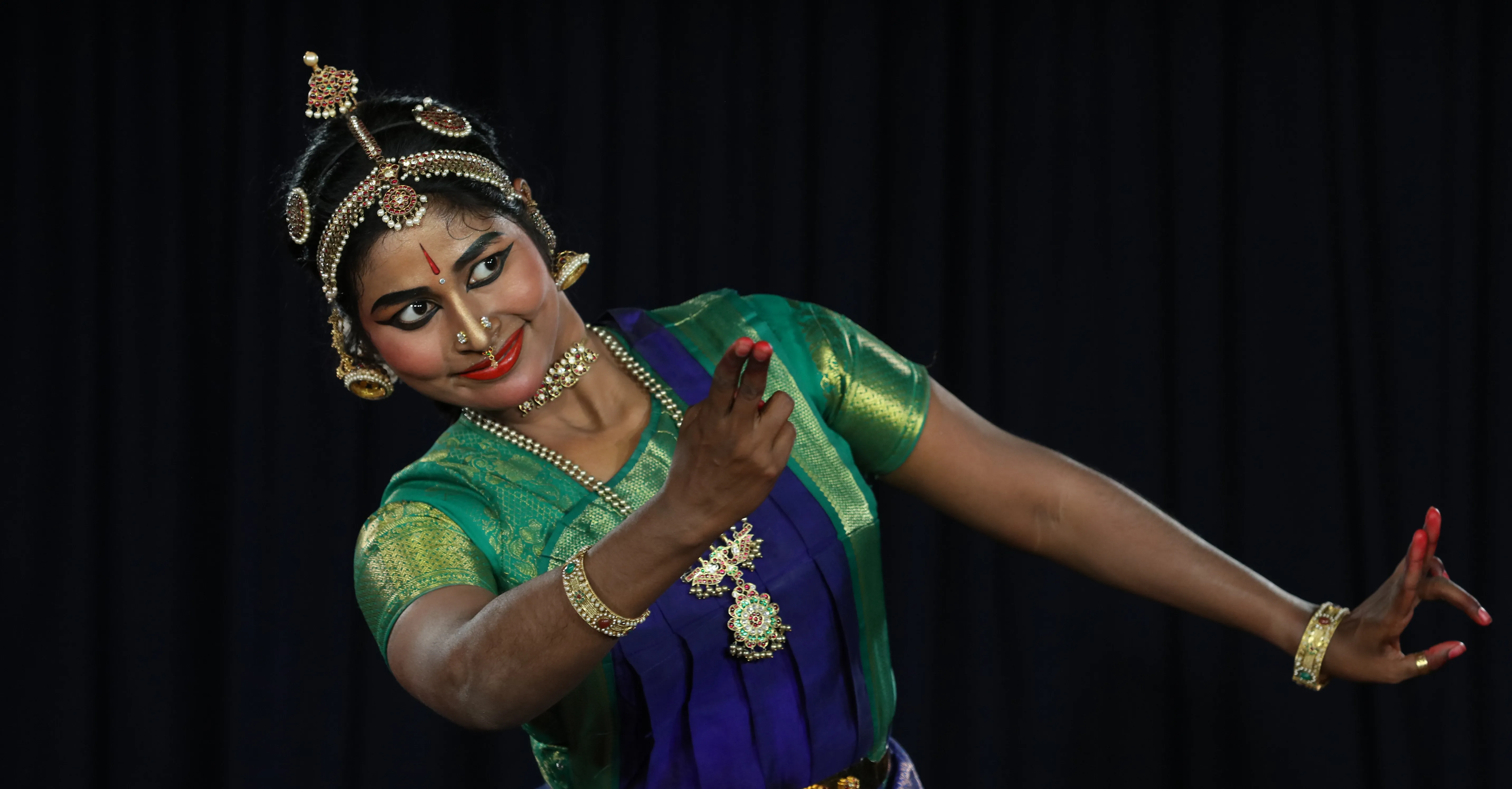 Bharatanatyam performance — stage moment